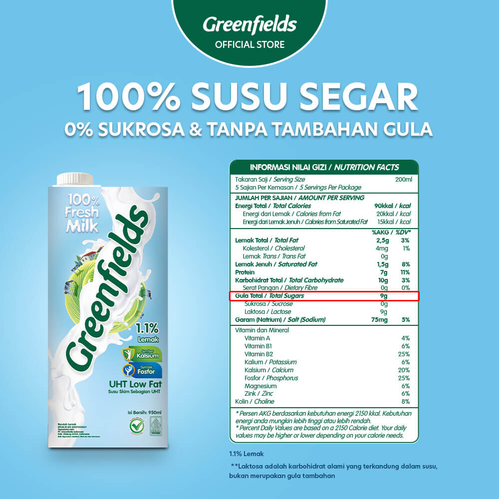 Low Fat UHT Milk