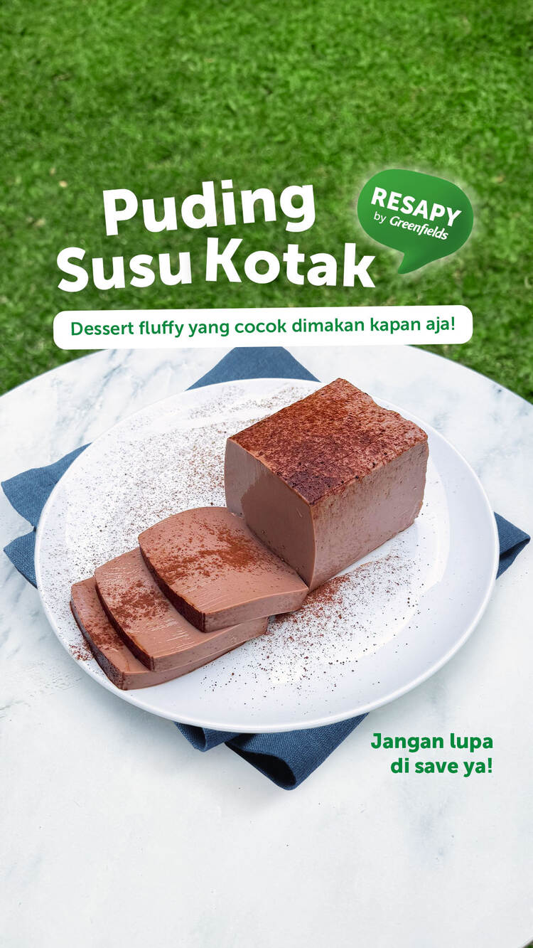 Cara membuat Puding Susu Kotak